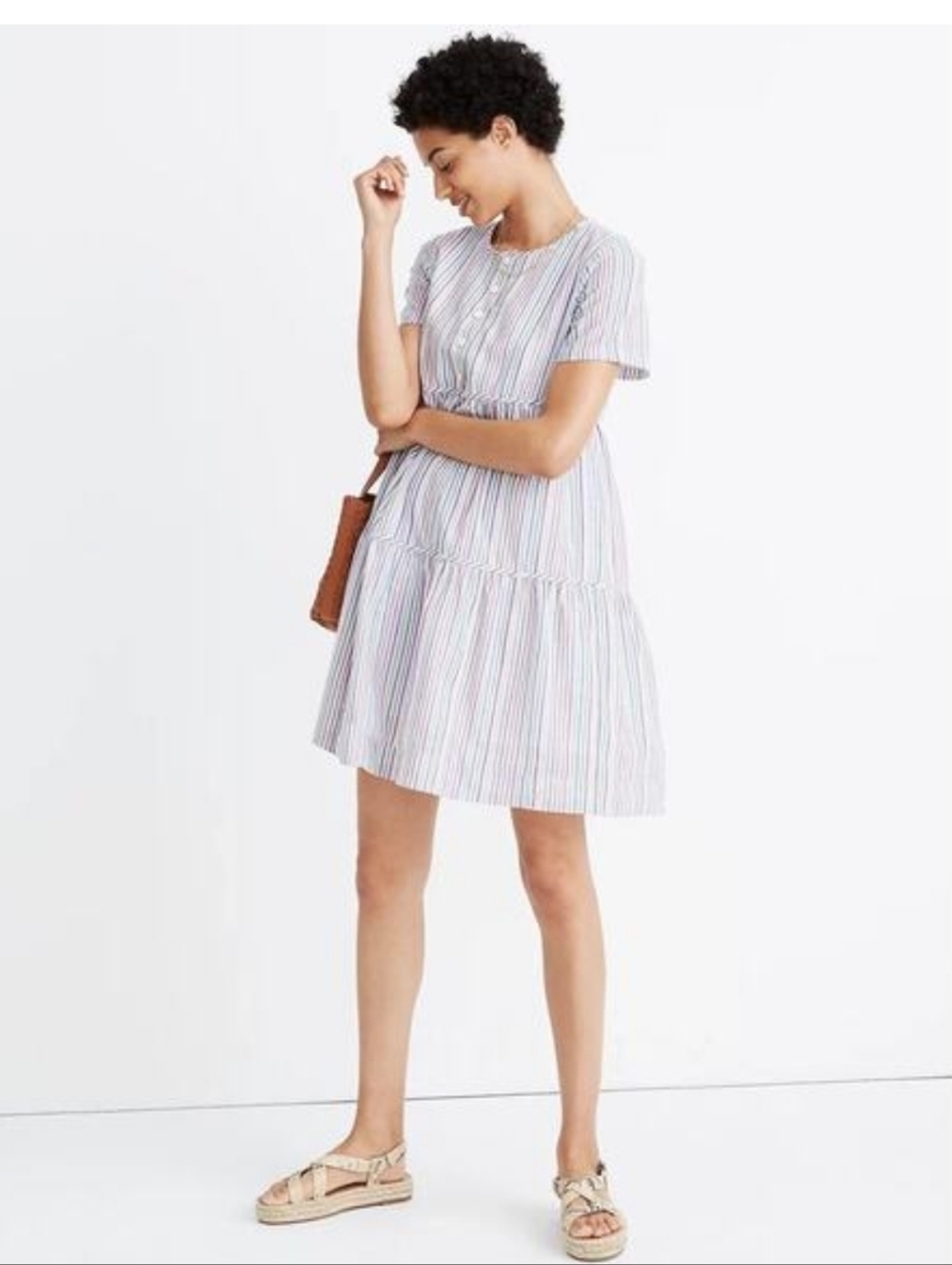 Madewell Tiered Mini Dress
